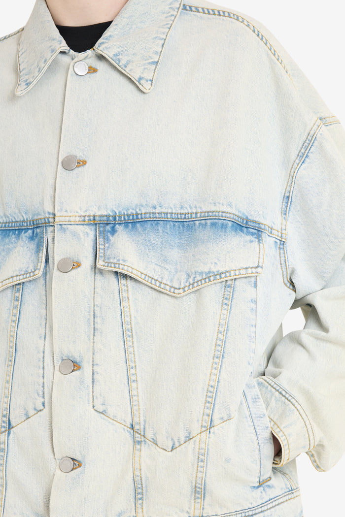 ETUDES STUDIO LOOSE DENIM JACKET BLEACH BLUE 4