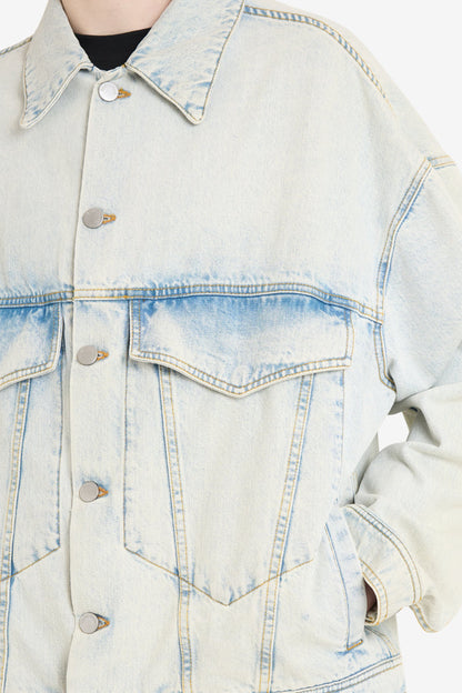 ETUDES STUDIO LOOSE DENIM JACKET BLEACH BLUE 4