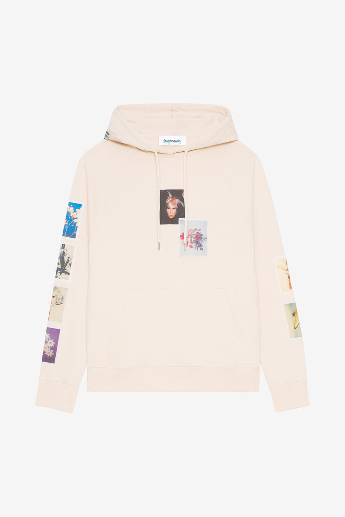 ETUDES STUDIO + ANDY WARHOL LOOSE HOODIE POLAROID BLUSH 1