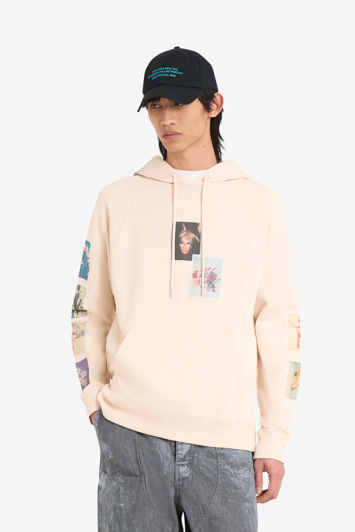 ETUDES STUDIO + ANDY WARHOL LOOSE HOODIE POLAROID BLUSH 2