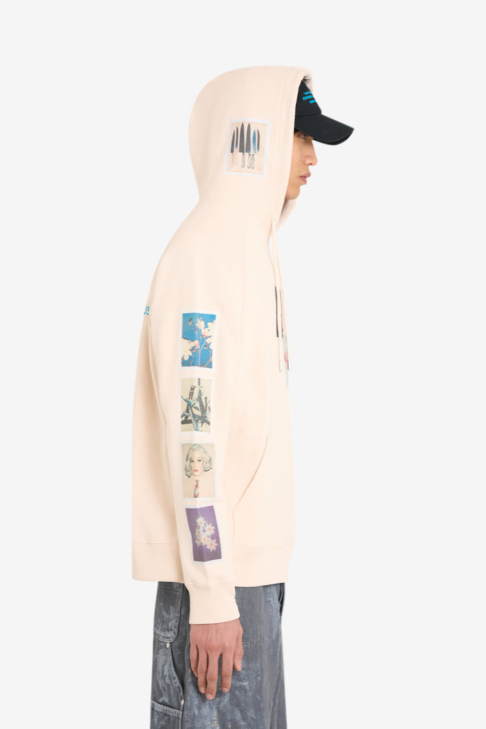 ETUDES STUDIO + ANDY WARHOL LOOSE HOODIE POLAROID BLUSH 3