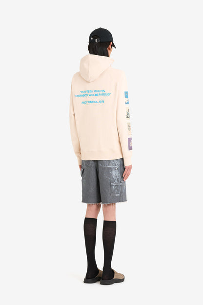 ETUDES STUDIO + ANDY WARHOL LOOSE HOODIE POLAROID BLUSH 4