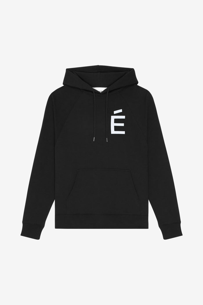 ETUDES STUDIO LOOSE HOODIE BIG E BLACK 1