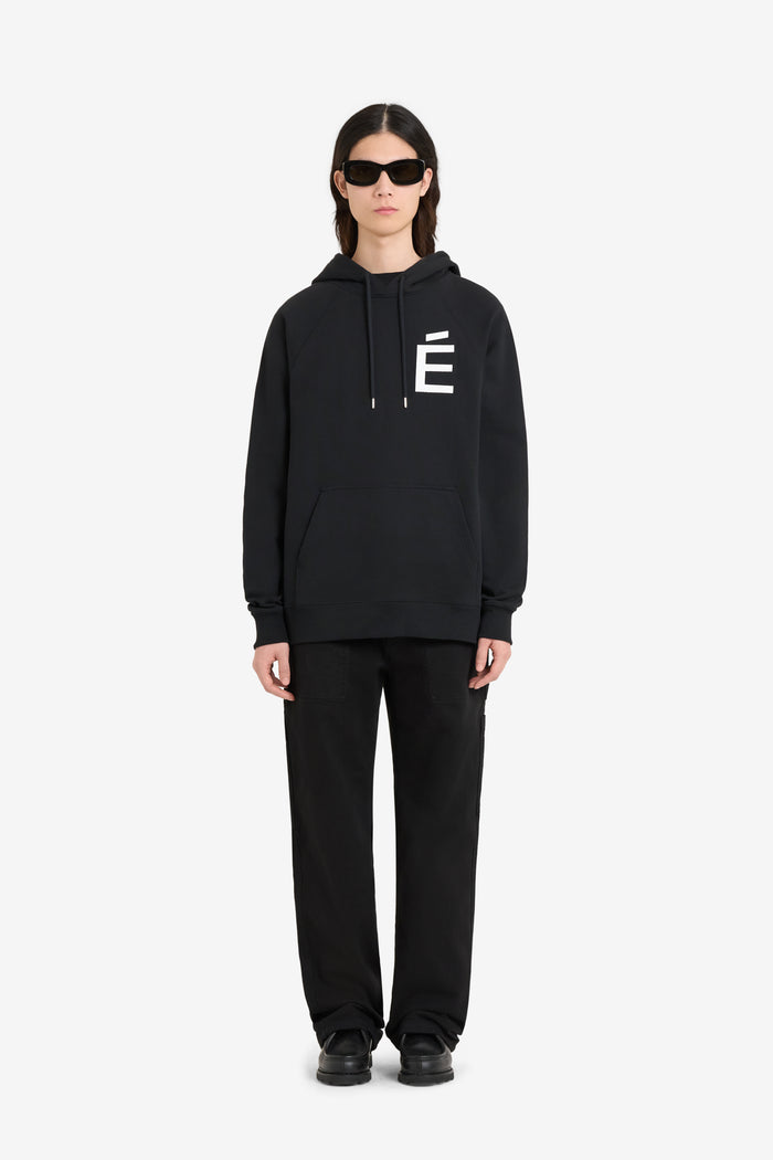 ETUDES STUDIO LOOSE HOODIE BIG E WHITE 2