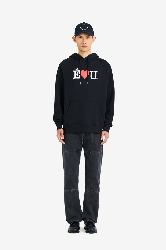 ETUDES STUDIO LOOSE HOODIE E L U BLACK 2