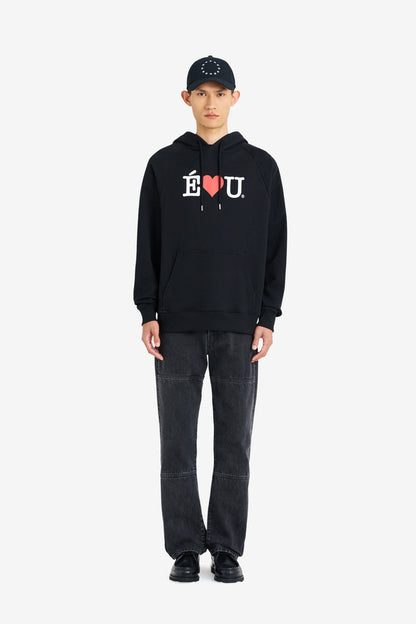 ETUDES STUDIO LOOSE HOODIE E L U BLACK 2