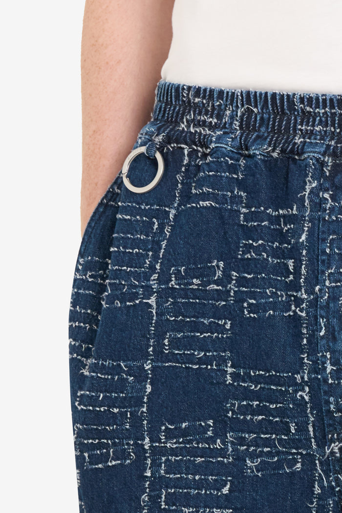 ETUDES STUDIO LOOSE JACQUARD SHORT BLUE 4