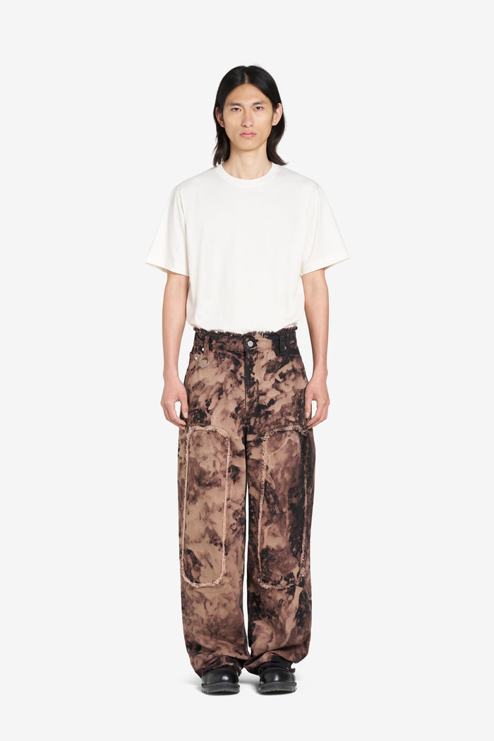 ÉTUDES STUDIO LOOSE JEANS PATCH BLEACH BROWN 2