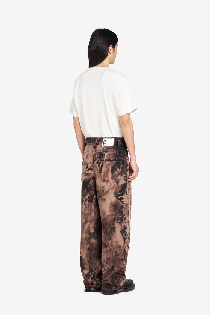 ÉTUDES STUDIO LOOSE JEANS PATCH BLEACH BROWN 3