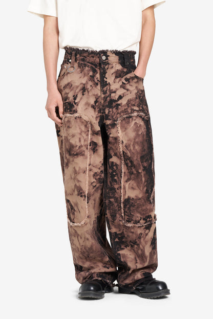 ÉTUDES STUDIO LOOSE JEANS PATCH BLEACH BROWN 2