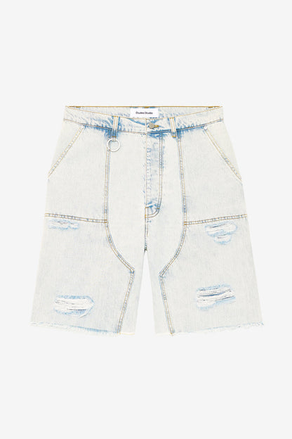 ETUDES STUDIO LOOSE JEANS SHORTS BLEACH BLUE 1