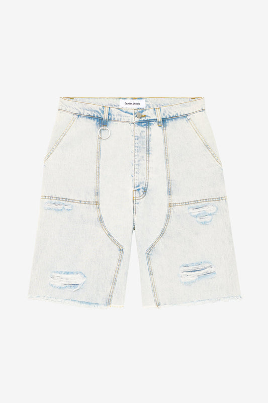 ETUDES STUDIO LOOSE JEANS SHORTS BLEACH BLUE 1