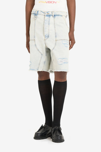 ETUDES STUDIO LOOSE JEANS SHORTS BLEACH BLUE 3