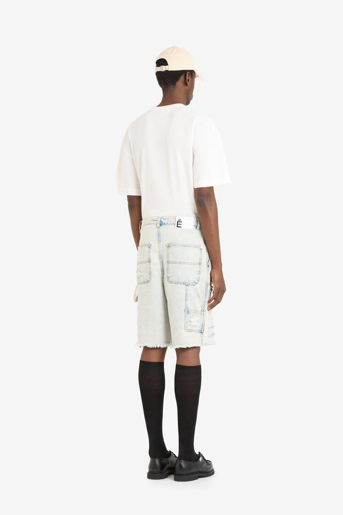 ETUDES STUDIO LOOSE JEANS SHORTS BLEACH BLUE 5