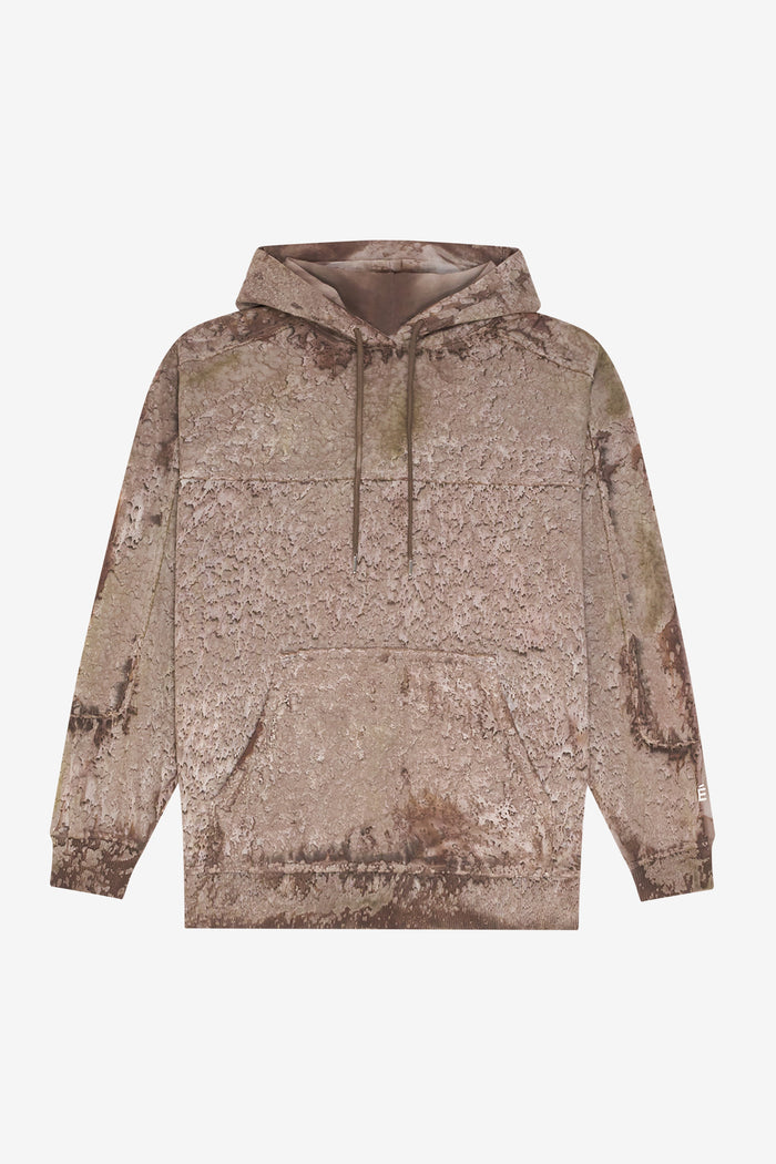 ETUDES STUDIO LOOSE RAW EDGES HOODIE BROWN 1