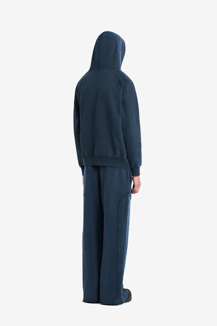 ETUDES STUDIO LOOSE ZIPPED HOODIE EMB NAVY 5