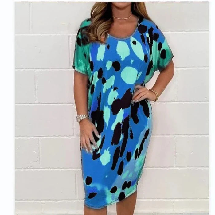 Louisa - Robe Décontractée Ample à Imprimé Léopard
