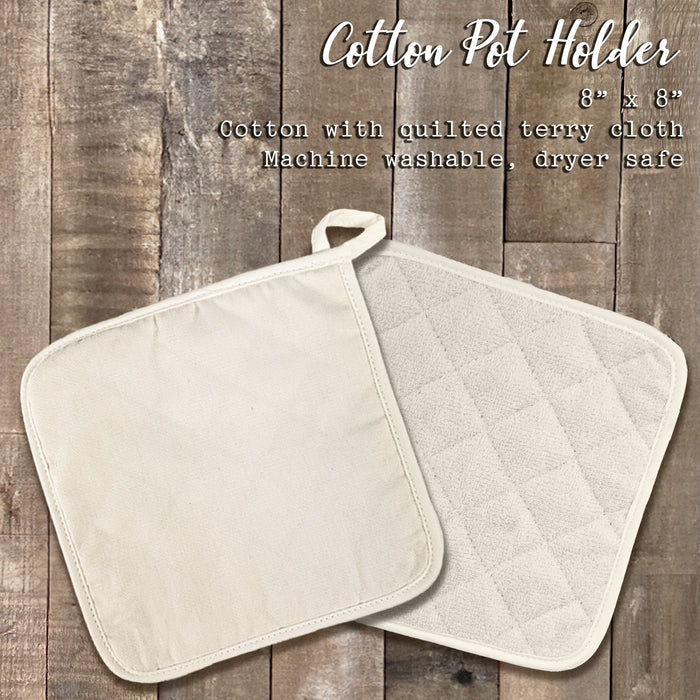 Lucky Four Leaf Clover - St. Patrick's Day Cotton Pot Holder