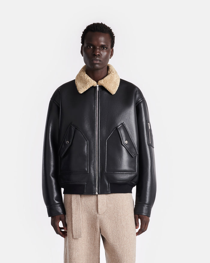 Lude - Flight jacket - Cornstalk/Black