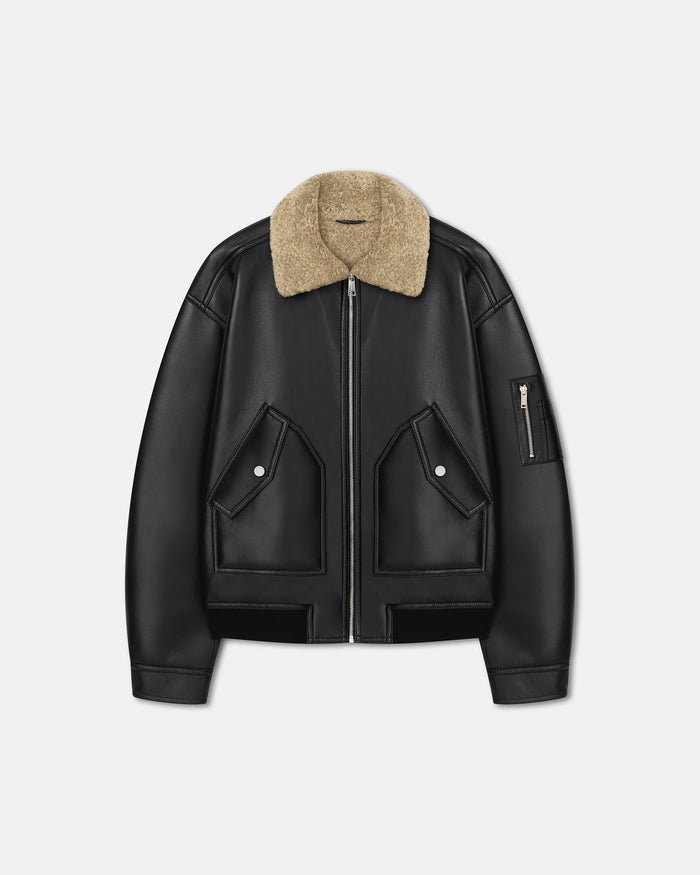Lude - Flight jacket - Cornstalk/Black