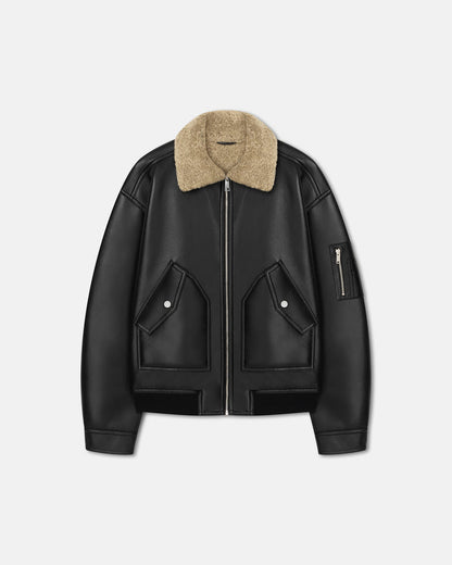 Lude - Flight jacket - Cornstalk/Black