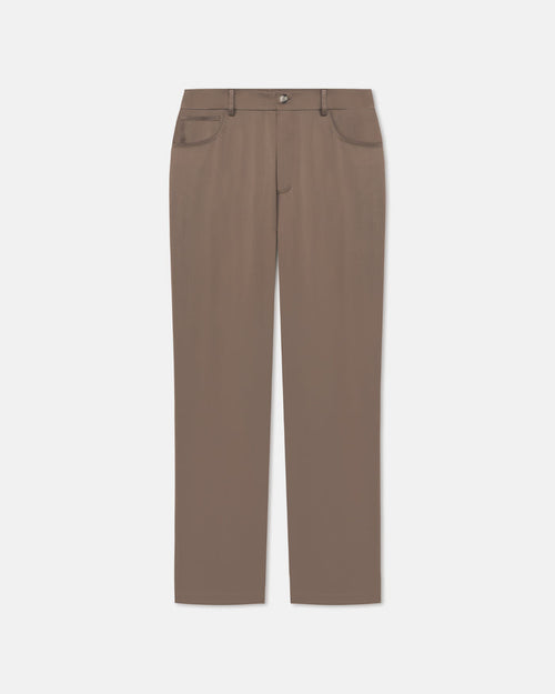 Macen - Slip Satin Trousers - Coffee Bean