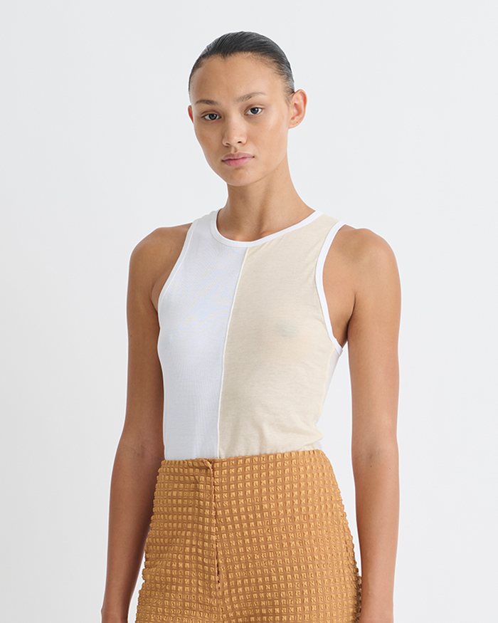 Macha - Tank top - White/Eggshell