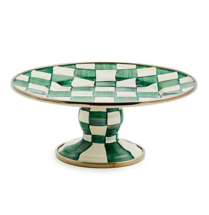 Mackenzie-Childs Pedestal Platter Check (Various Colors)