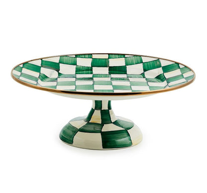 Mackenzie-Childs Pedestal Platter Check (Various Colors)