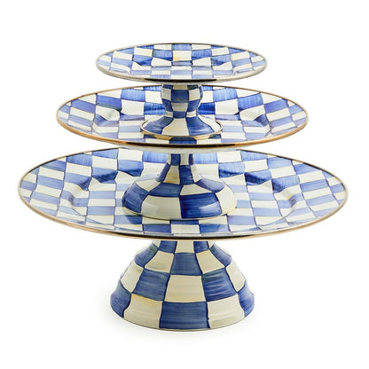 Mackenzie-Childs Pedestal Platter Check (Various Colors)