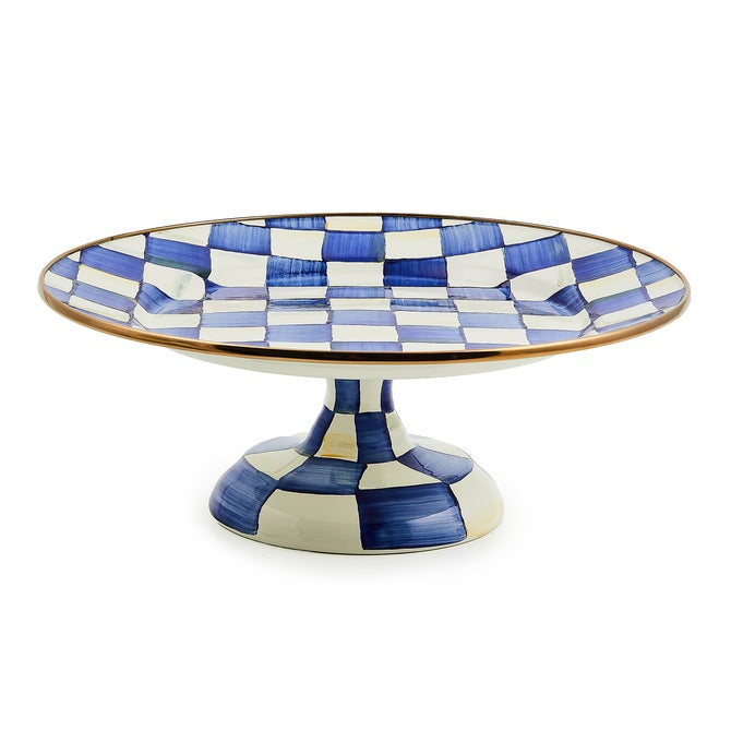 Mackenzie-Childs Pedestal Platter Check (Various Colors)