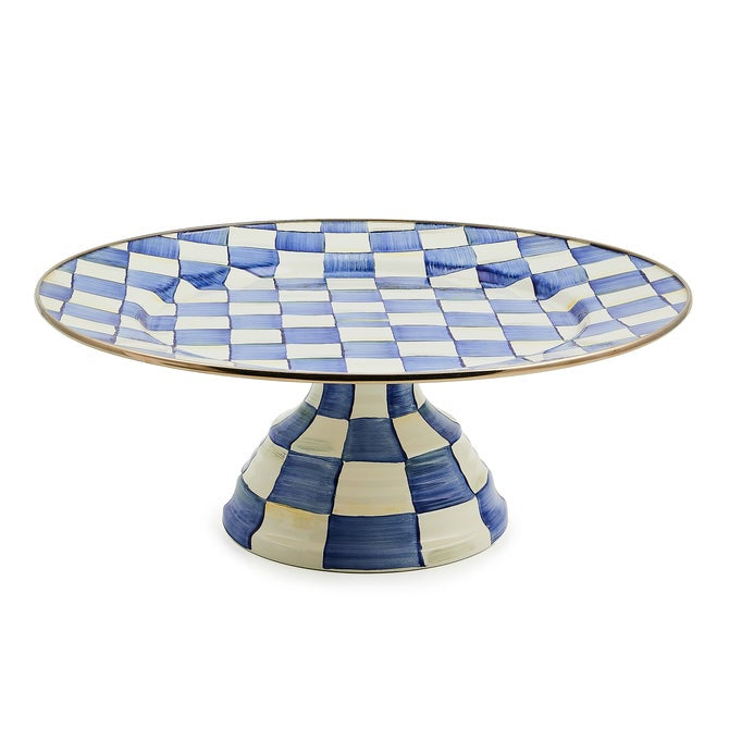 Mackenzie-Childs Pedestal Platter Check (Various Colors)