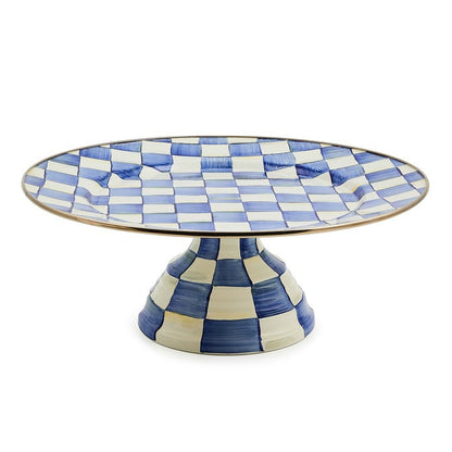 Mackenzie-Childs Pedestal Platter Check (Various Colors)