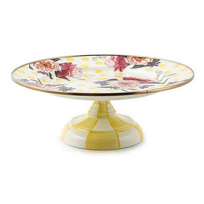 Mackenzie-Childs Pedestal Platter Wildflowers