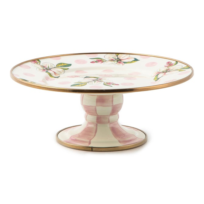 Mackenzie-Childs Pedestal Platter Wildflowers
