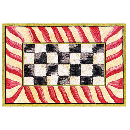 Mackenzie Childs Rug Check Washable 2x3