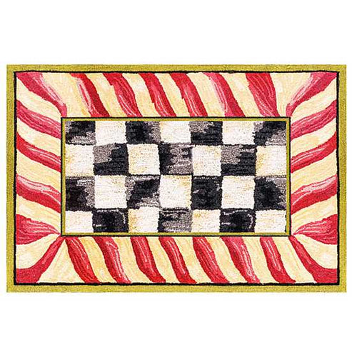 Mackenzie Childs Rug Check Washable 2x3