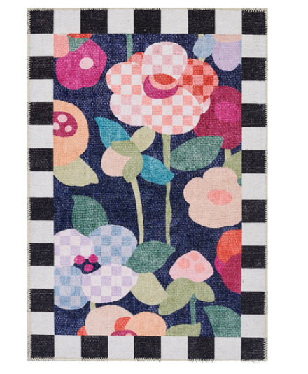 Mackenzie Childs Rug Check Washable 2x3