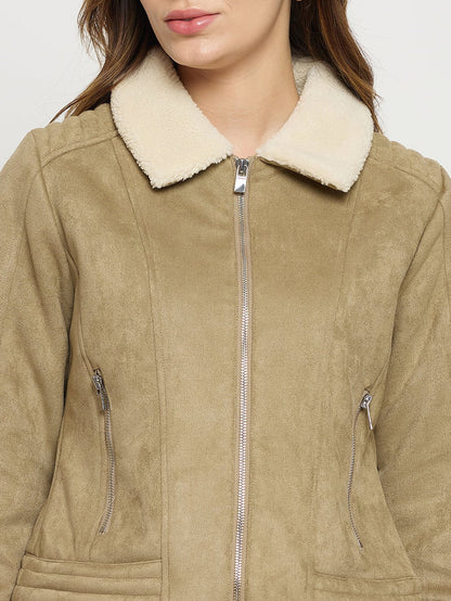 Madame Sand Collared Full Sleeve Short Jacket