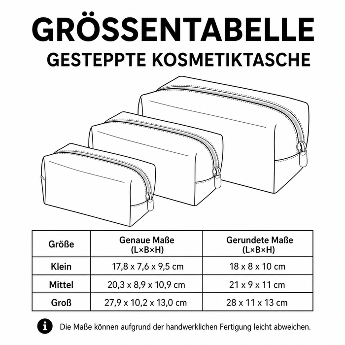 Makeuptaske Bi og Blomster