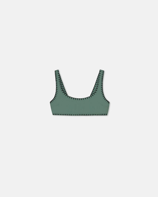 Malti - Bikini top - Sea Green/Black