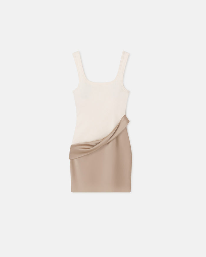 Marijn - Mini dress - Dune/Creme
