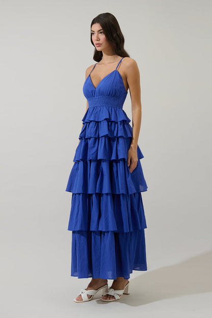 Marvey Ruffle Tiered Maxi Dress
