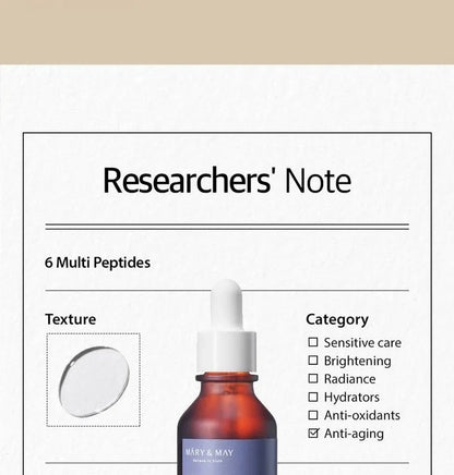 Mary & May 6 Peptide Complex Serum 30Ml