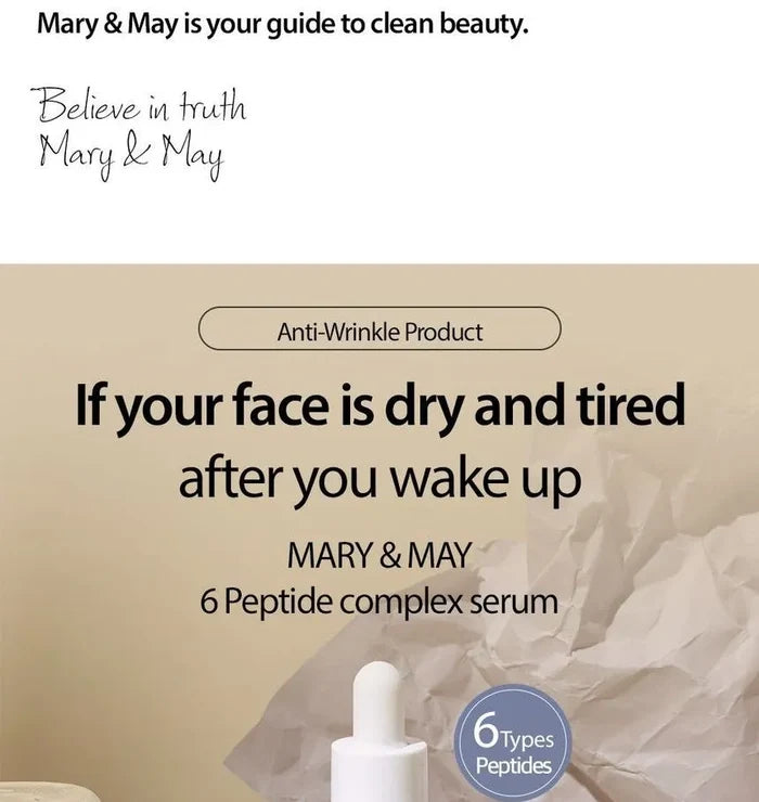 Mary & May 6 Peptide Complex Serum 30Ml
