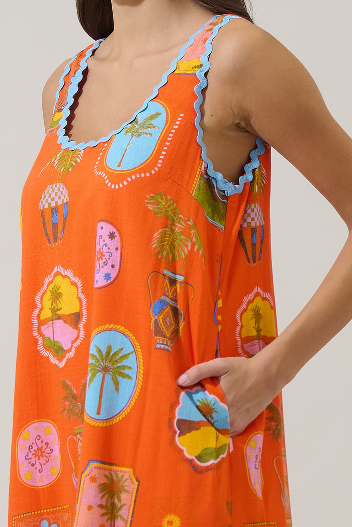 Maury Postcard Auriel Shift Mini Dress