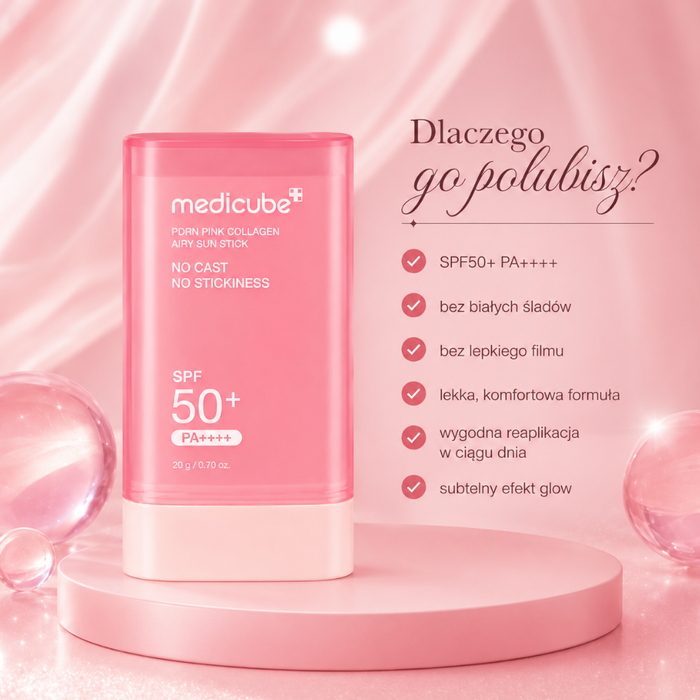 Medicube PDRN Pink Collagen Airy Sun Stick 20g