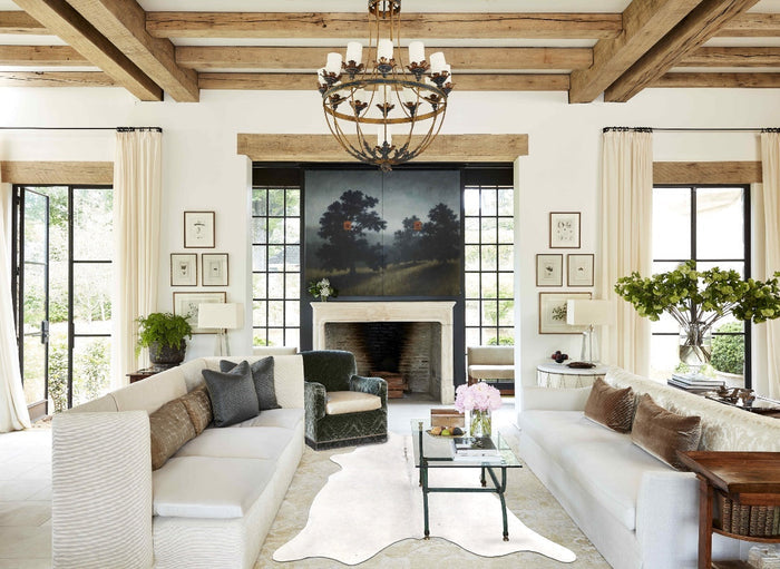 Medium Grey Cowhide Rug #B4157