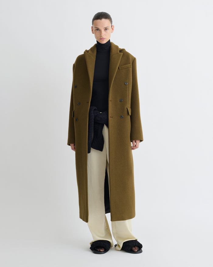 Melva - Coat - Wood