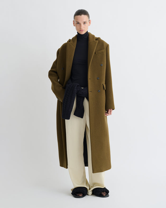 Melva - Coat - Wood